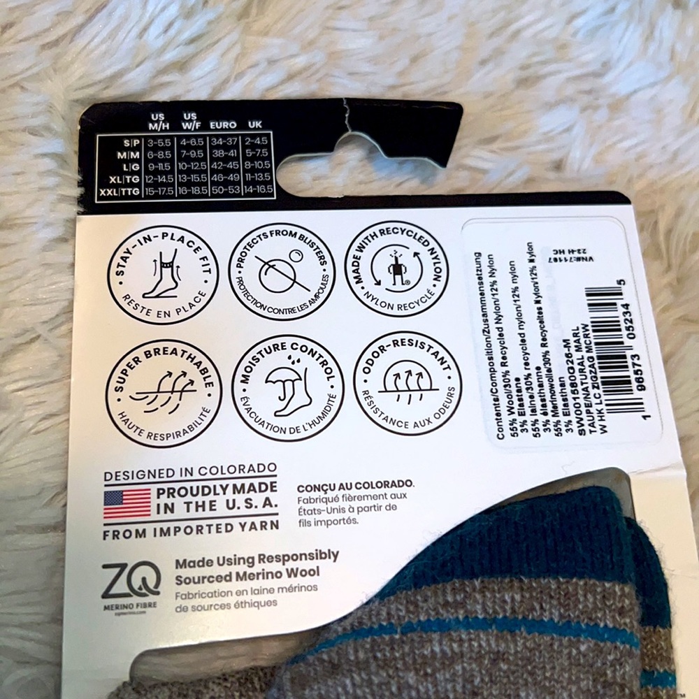 DYNAMIC DUO of SMARTWOOL HIKE CREW and ANKLE - Picture 2 of 2
